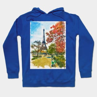 The Eiffel Tower Park View Hoodie